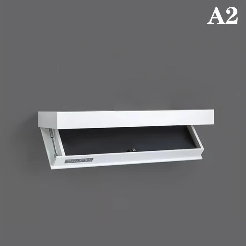 Solid Color Designer Shelf With Secret Compartment Concealed Floating Shelf Wall-Mounted Storage Solution Hidden Furniture