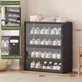 5 Tier Transparent Shoe Rack Dustproof Shoe Cabinet Large Capacity Storage Organizer for Bedroom Dormitory
