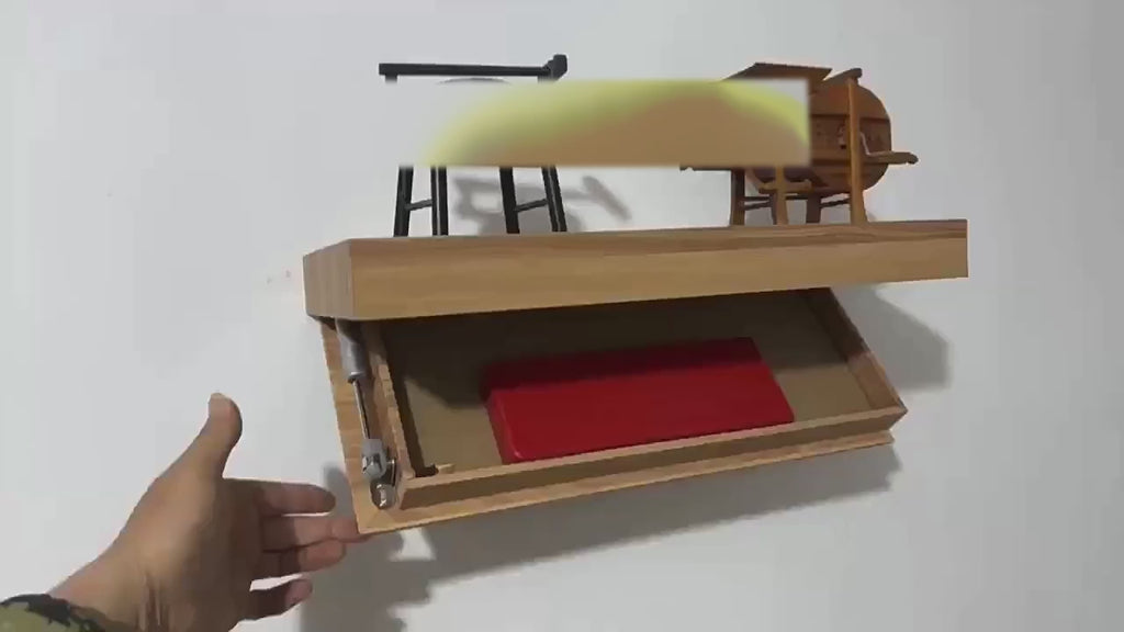 Solid Color Designer Shelf With Secret Compartment Concealed Floating Shelf Wall-Mounted Storage Solution Hidden Furniture